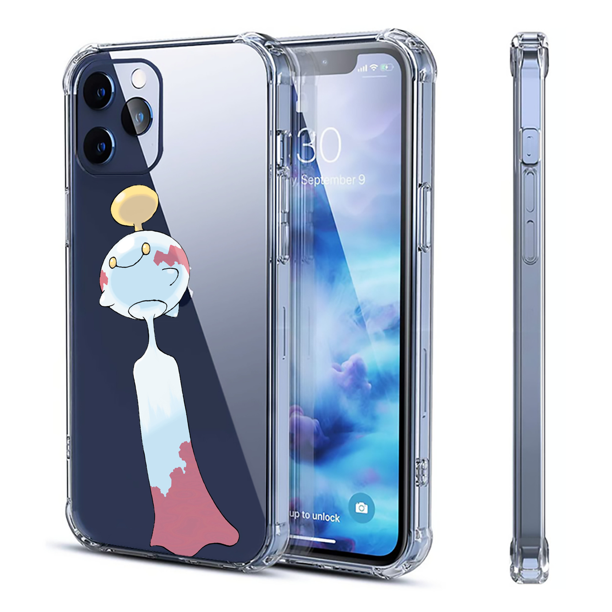 （画像用） ポケットモンスター Pokémon 【iPhone 12シリーズ対応】透明スマホケース（クリアソフトケース）